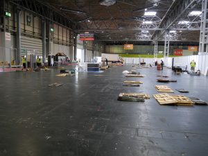 An empty exhibition hall
