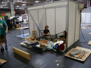 Setting up the stand